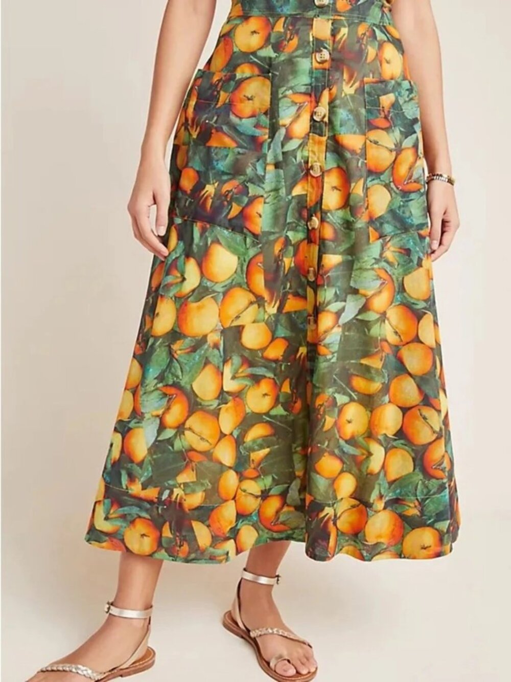 Anthropologie Maeve Summer Orchard Skirt